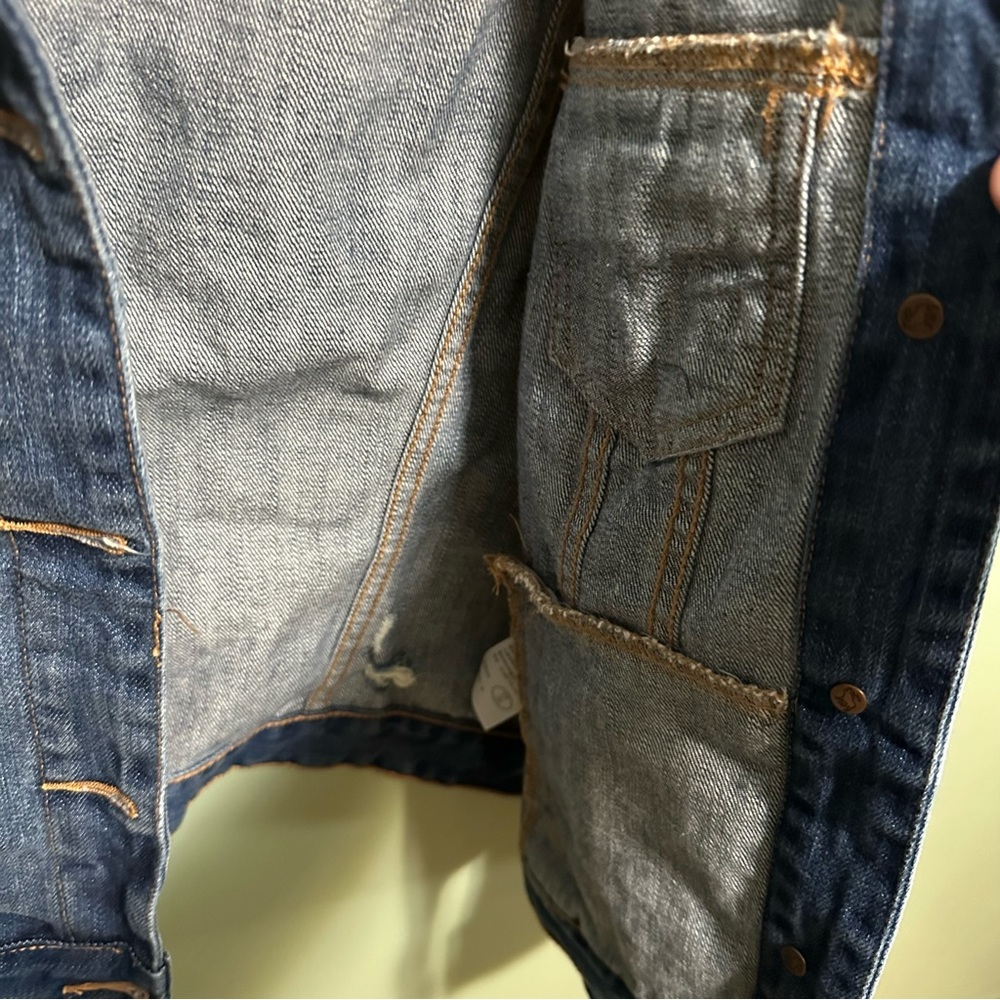 Abercrombie & fitch distressed jean jacket - Picture 4 of 10